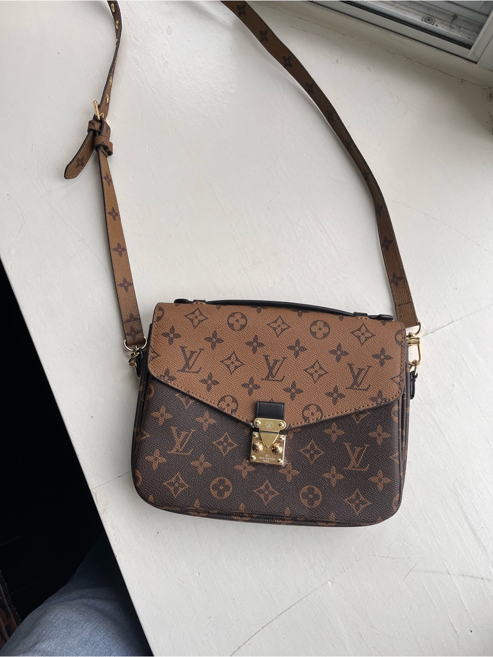 Louis Vuitton Two-Tone Brown Monogram Crossbody Bag